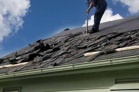 Picture of shingle tear-off