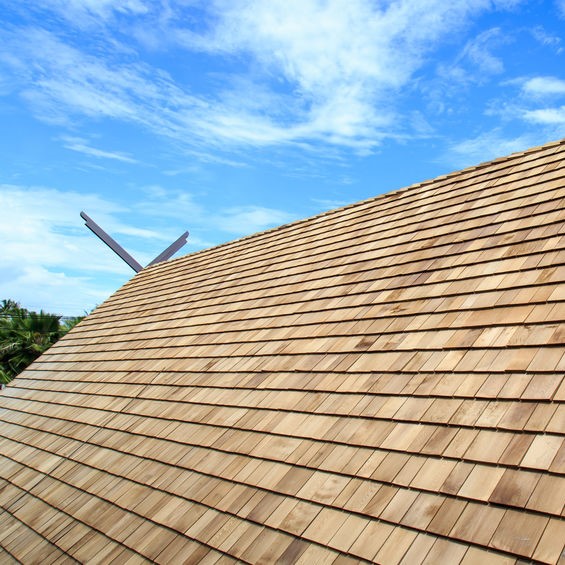 wood shingle roof
