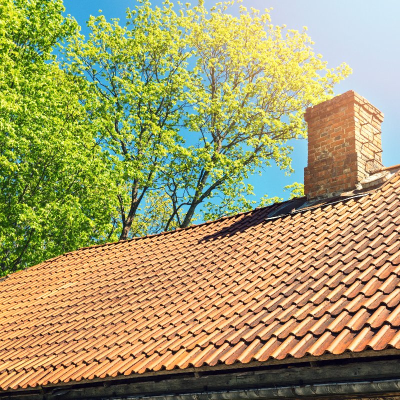 home with a red clay tile roof