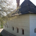 building with steep roof