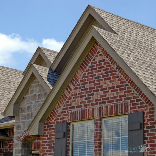 roof line of a house with gabel