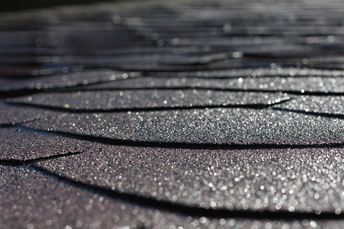 Shingles Shine After a Rain Storm